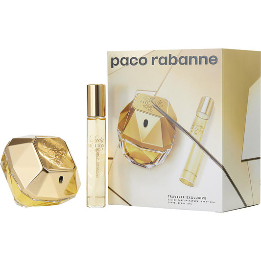 Paco Rabanne Lady Million Traveler Exclusive Woman Eau de Parfum Natural Spray 2.7 OZ