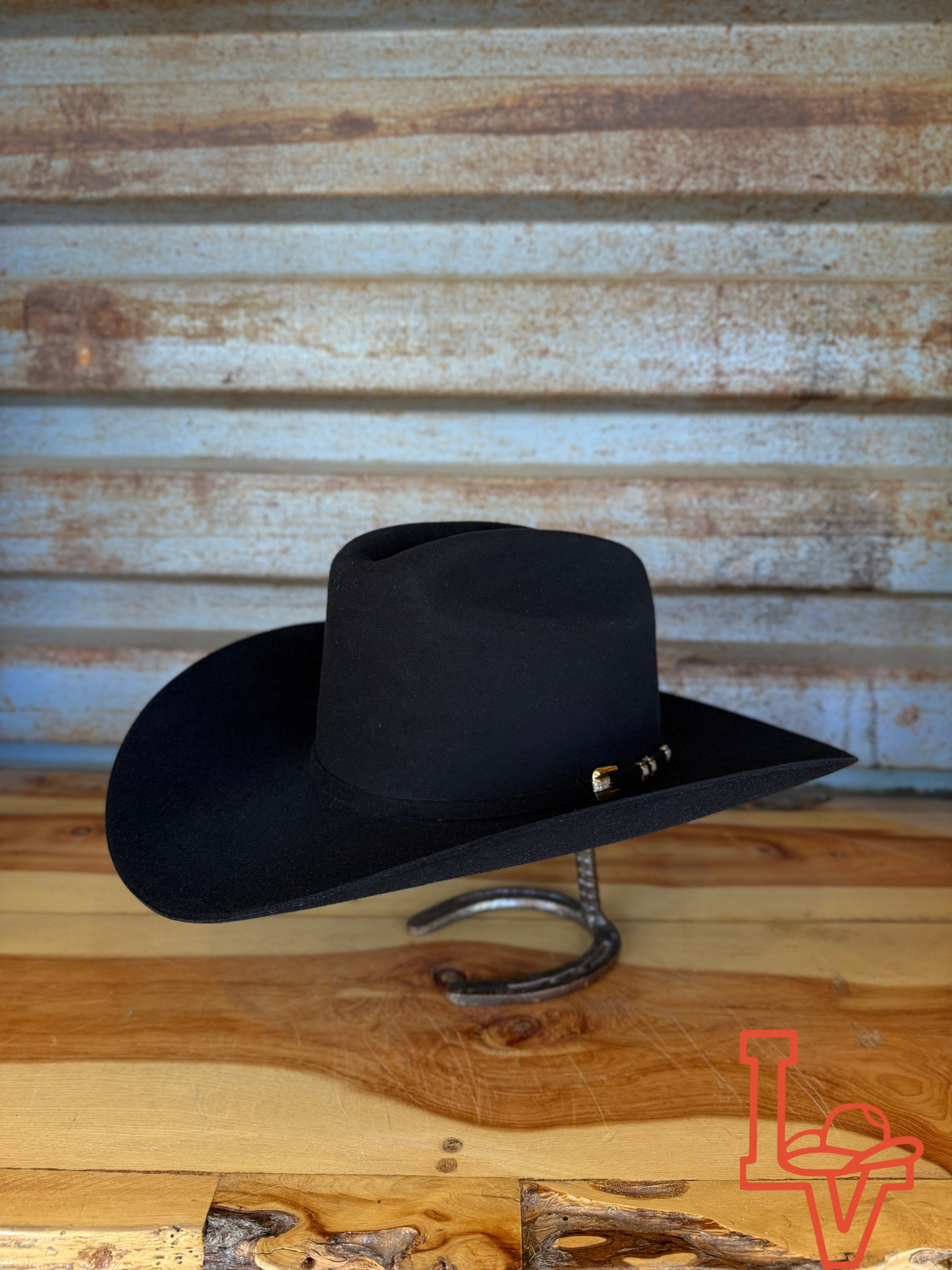 Stetson Diamante 1000x Premier Cowboy Fur Felt Hat Western Copa Regular Crown Black