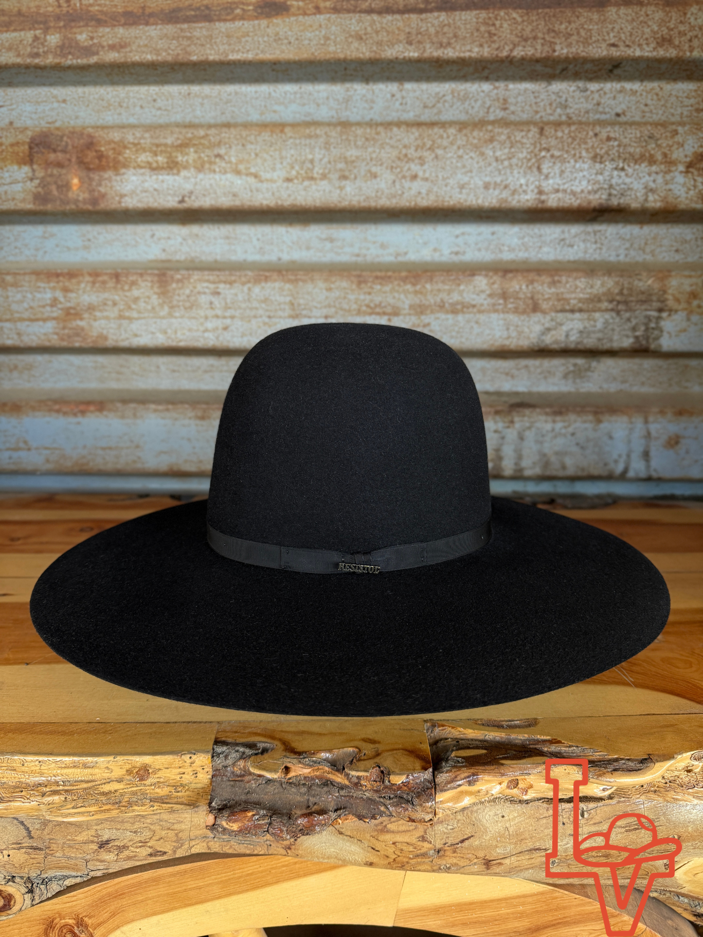 Resistol 7x Showdown Cowboy Hat Fur Felt Hat Regular Crown Black