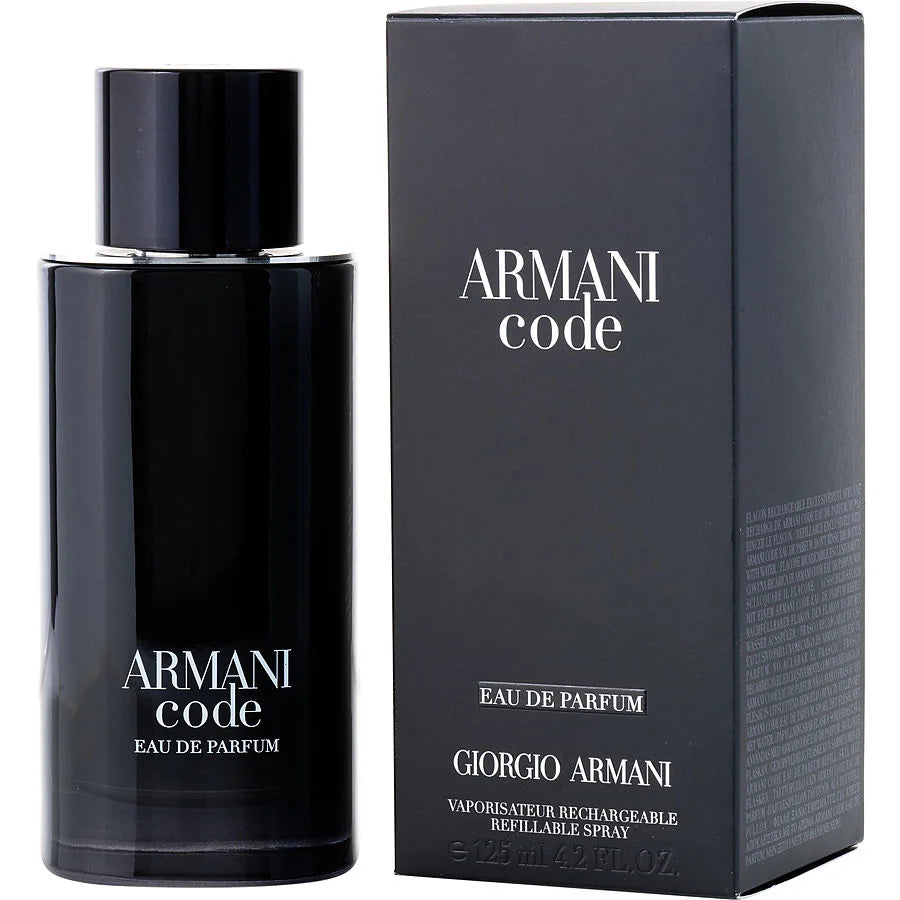 Armani Code  by Giorgio Armani For Men Eau de Parfum Refillable Spray 4.2 OZ