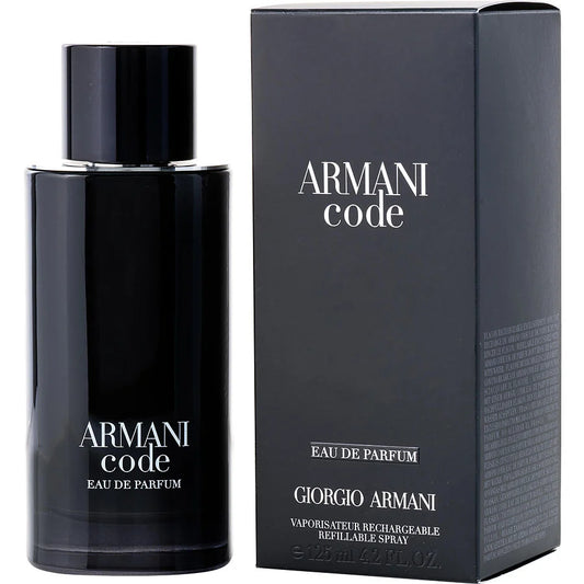 Armani Code  by Giorgio Armani For Men Eau de Parfum Refillable Spray 4.2 OZ