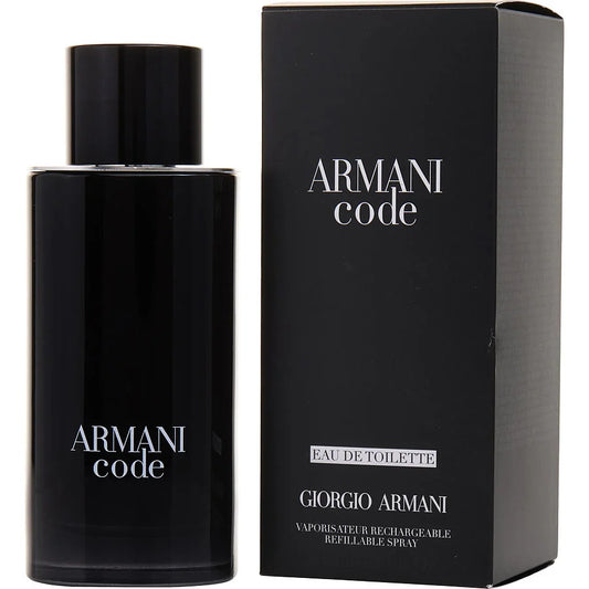 Armani Code  by Giorgio Armani For Men Eau de Toilette Refillable Spray 4.2 OZ
