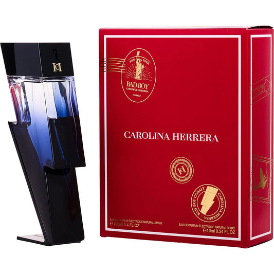CH Bad Boy Cobalt by Carolina Herrera New York Travel Set Man Eau de Parfum Spray 3.4 OZ