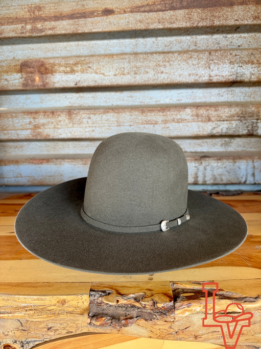 Resistol 6x Midnight Cowboy Hat Fur Felt Hat Regular Crown Sage