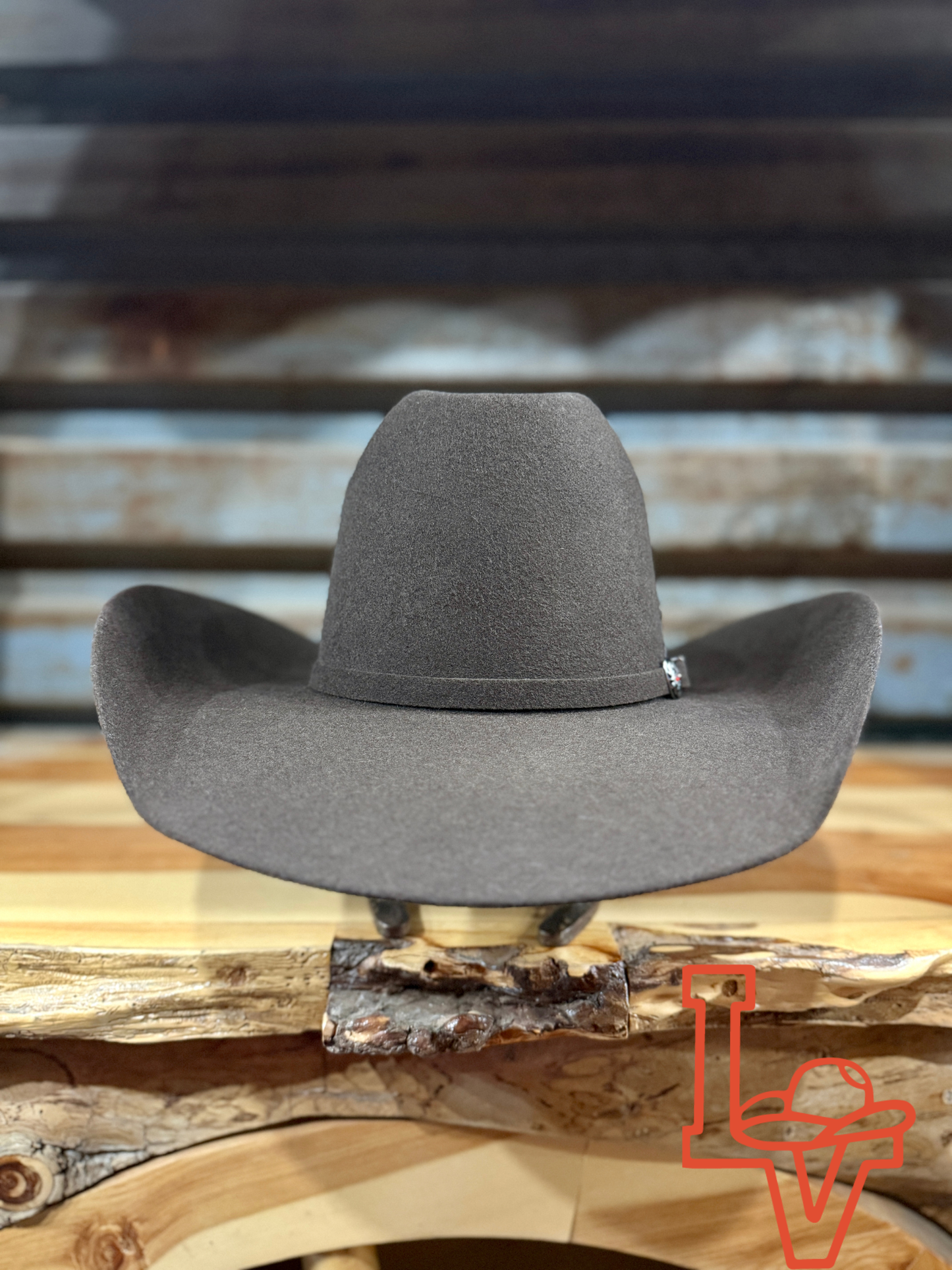 Los Vaqueros Wool Felt Hat Open Regular Crown Chocolate