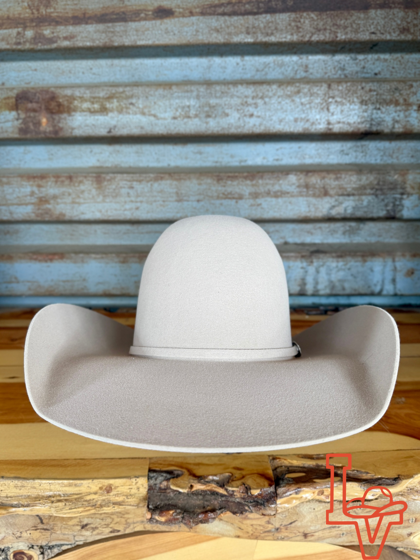 Tacchino 10X Beaver Fur Felt Hat 6" Regular Crown 4.25" Brim Silverbelly