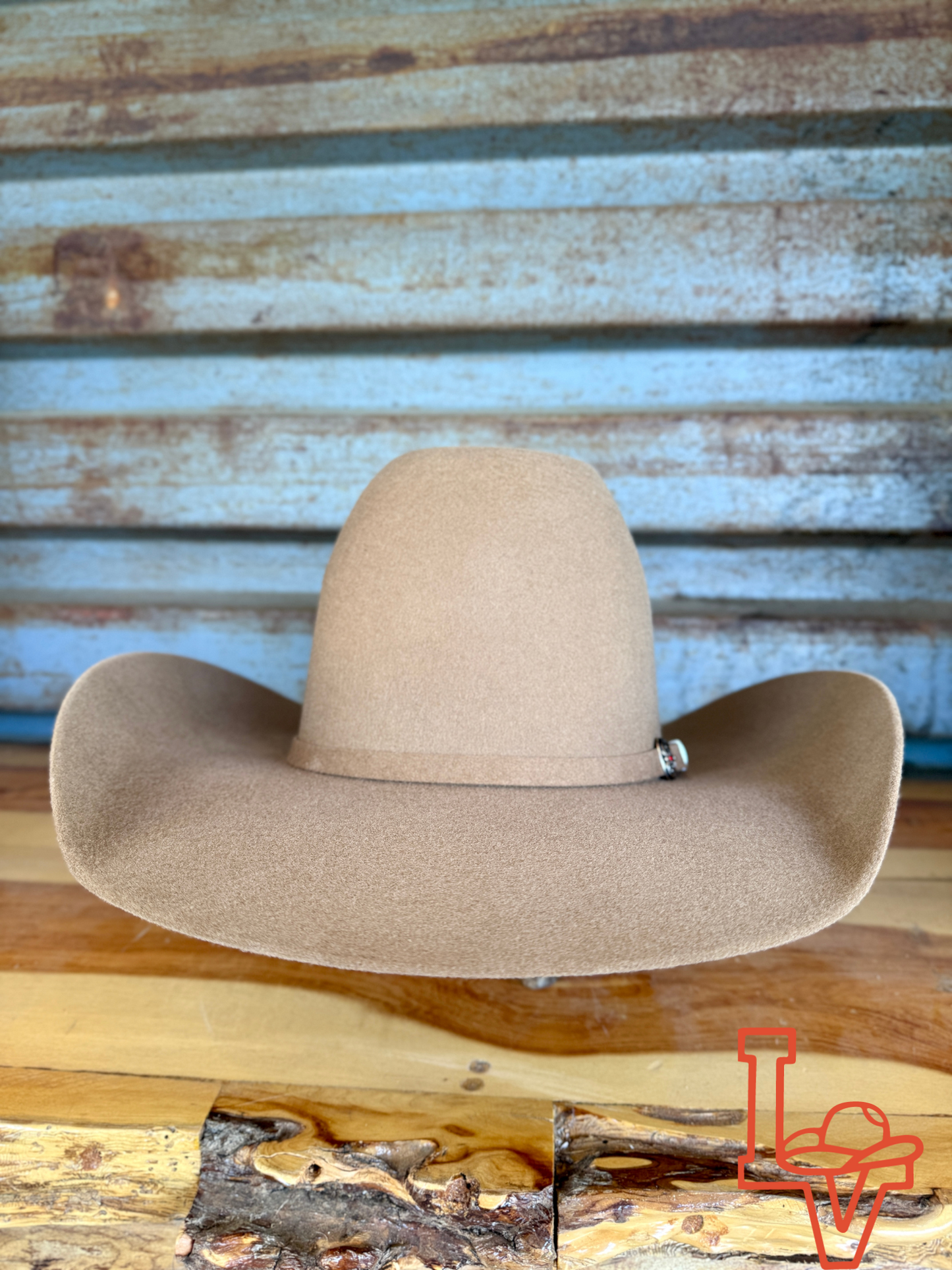 Los Vaqueros Wool Felt Hat Open Regular Crown Pecan