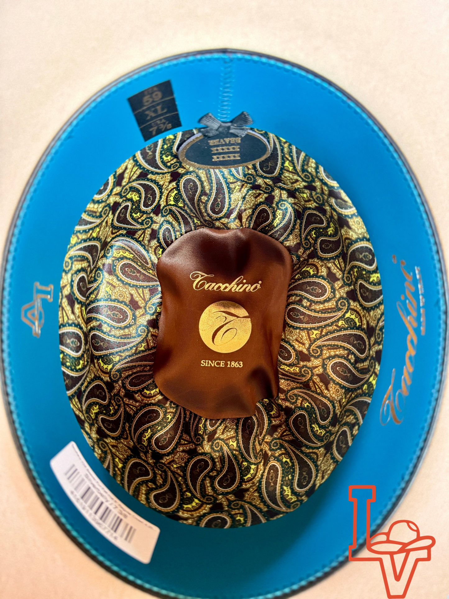 Tacchino 10X Beaver Fur Felt Hat 6" Regular Crown 4.25" Brim Silverbelly