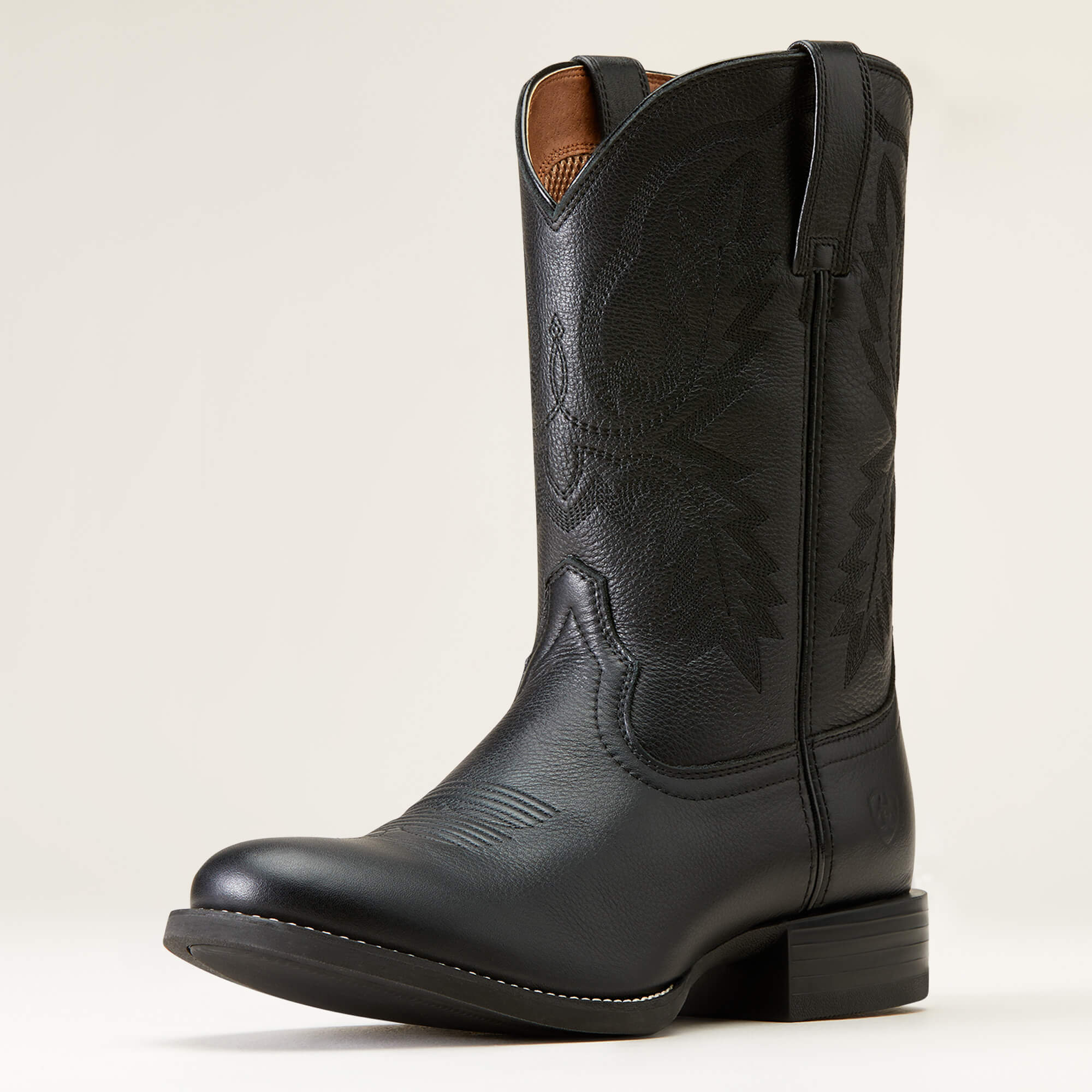 Ariat Men's Sport Stratten Western Boot Black Deertan – Los Vaqueros ...