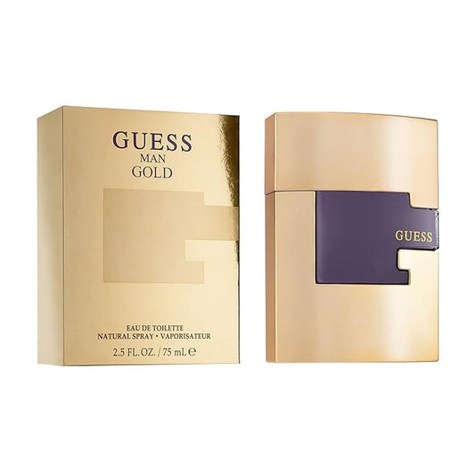 Guess Man Gold Eau de Toilette Natural Spray 2.5 OZ