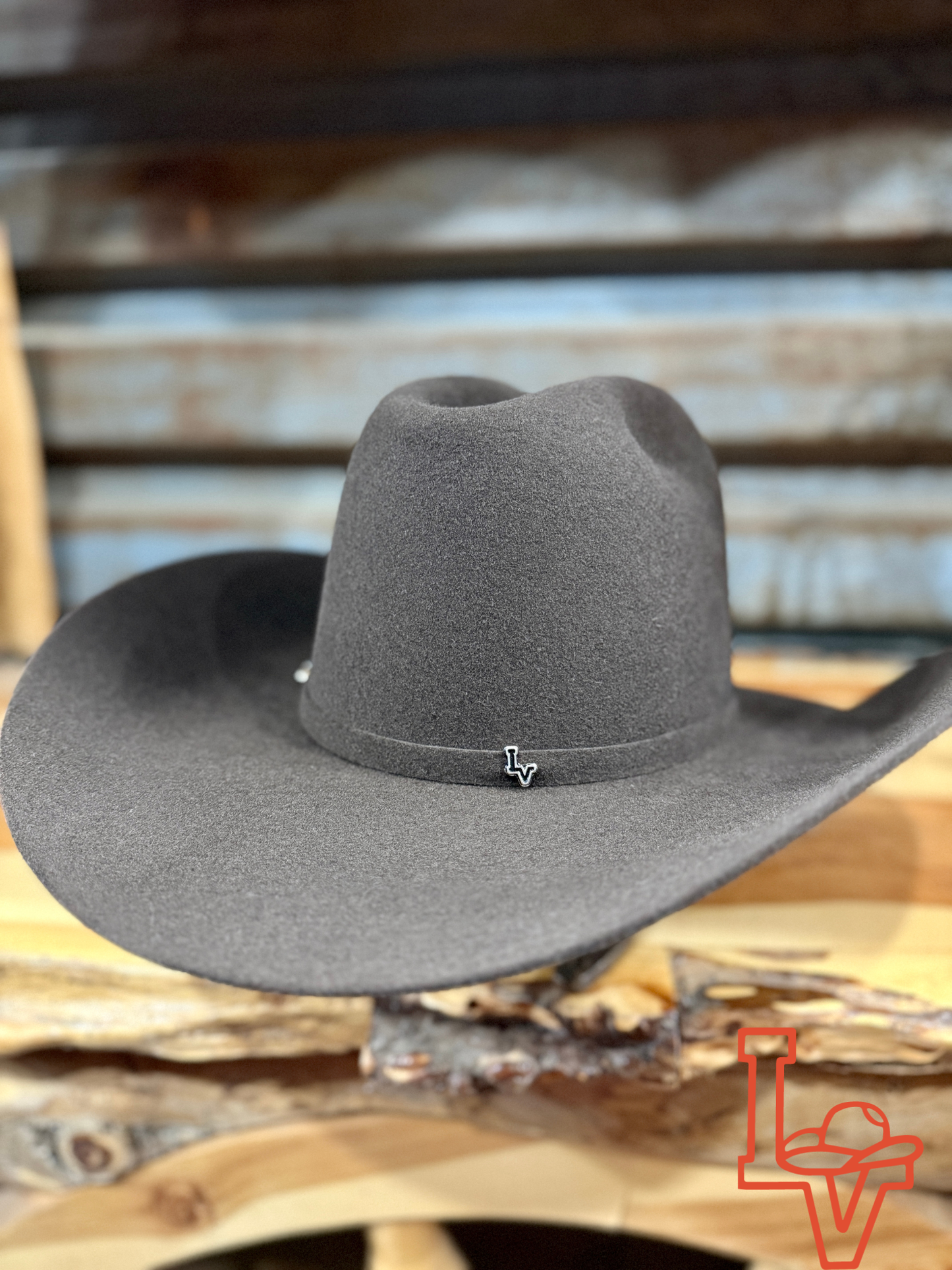 Los Vaqueros Wool Felt Hat Open Regular Crown Chocolate