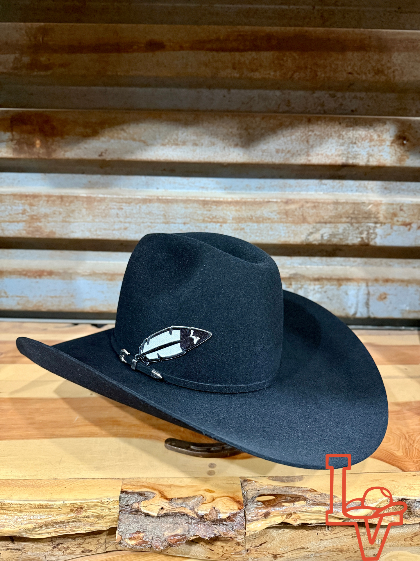 Rodeo King 10X Beaver Felt Hat Regular Crown Black