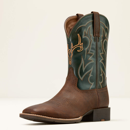 BROWN OILED ROWDY|TACK GREEN