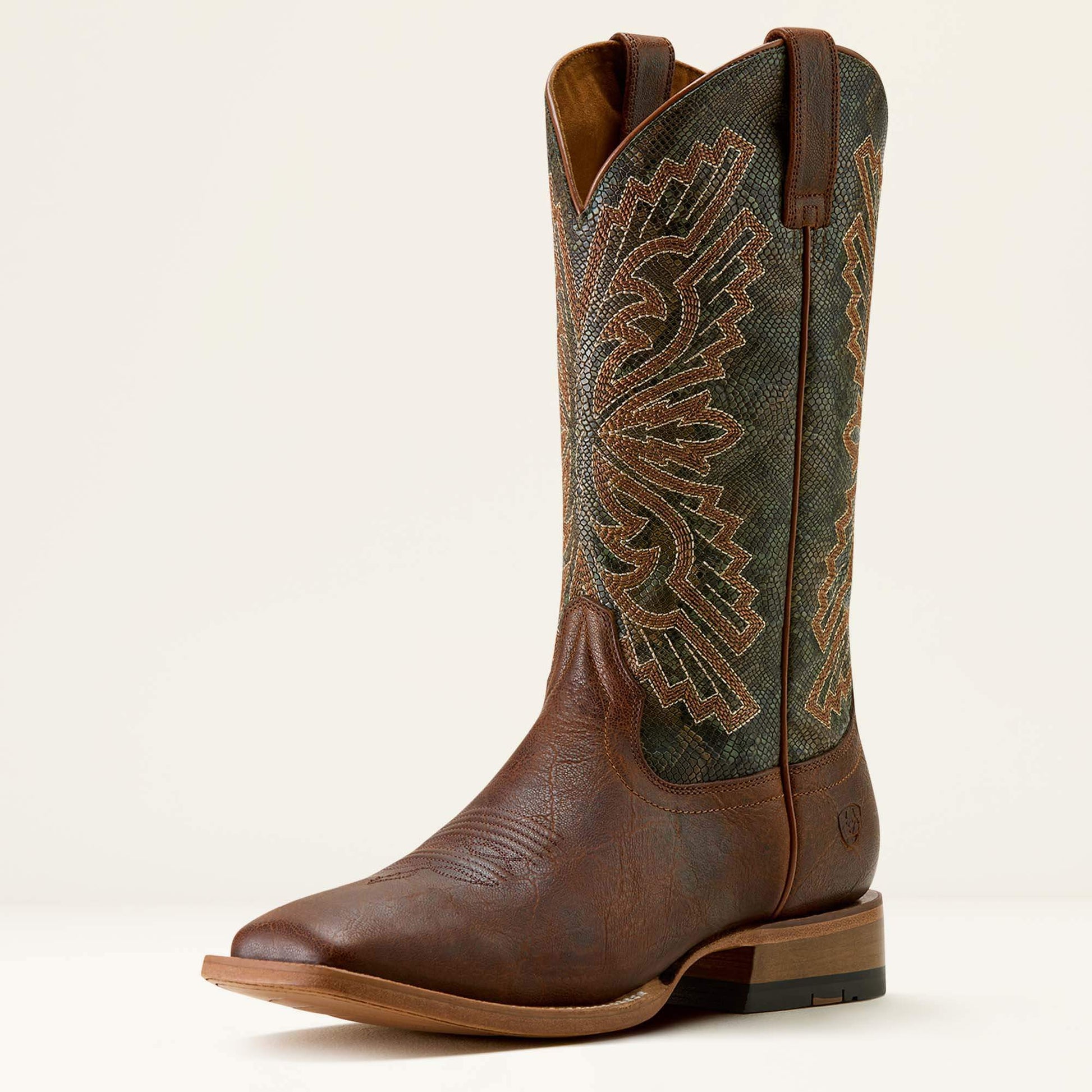 WARM COGNAC|VINTAGE SNAKE PRINT