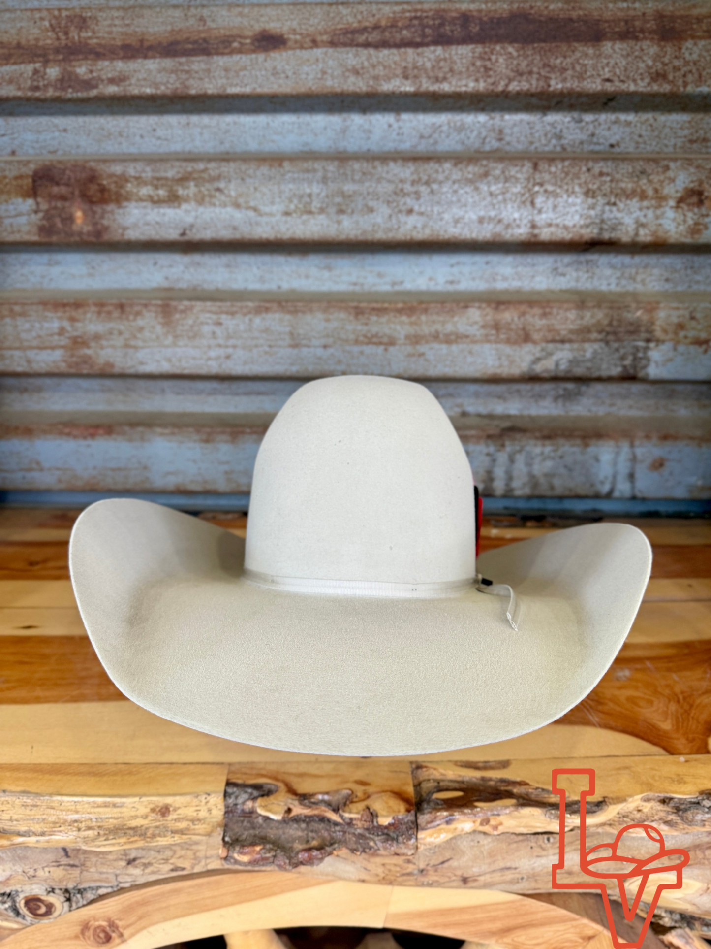 Resistol 7x Chute 5 Cowboy Hat Fur Felt Hat Regular Crown Silverbelly