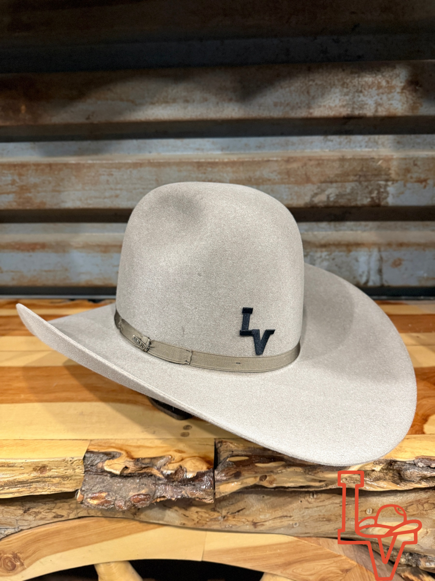 Resistol 7X Showdown Fur Felt Hat Regular Crown Stone