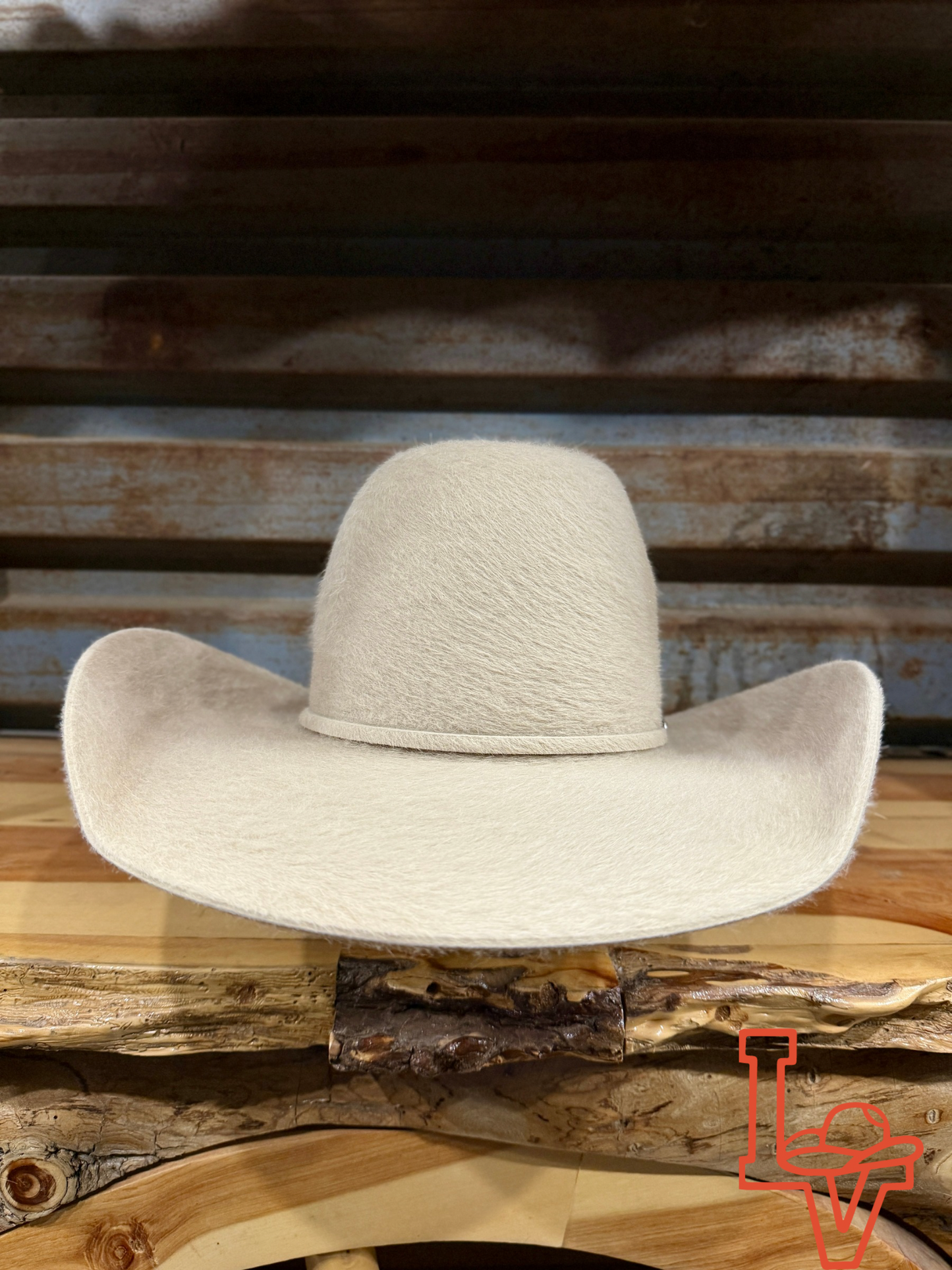 Rodeo King 10X Grizzly Felt Hat Regular Crown Silver Belly