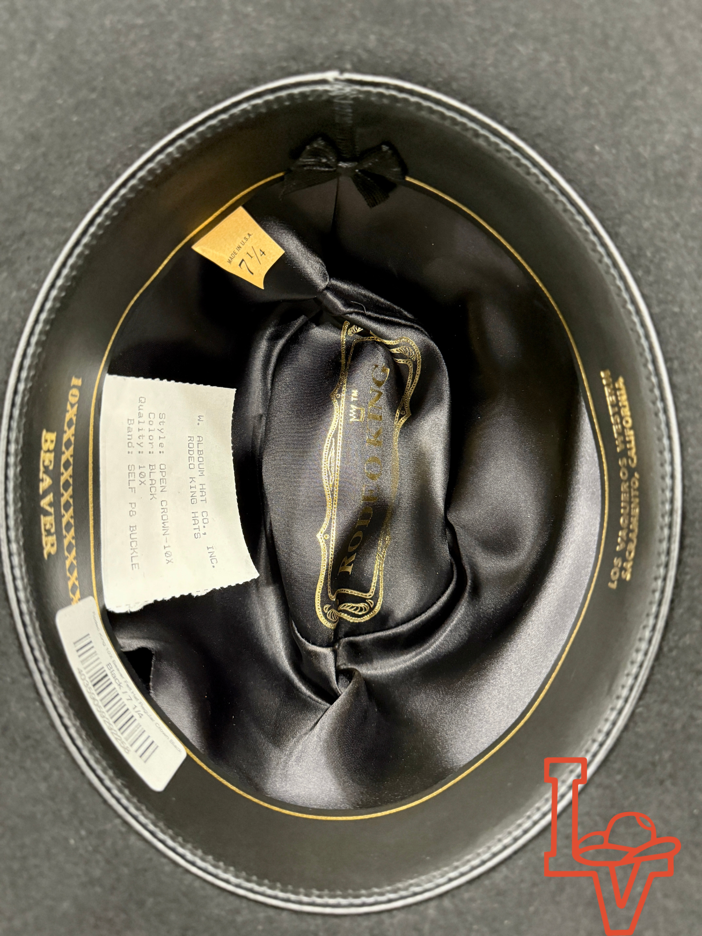 Rodeo King 10X Beaver Felt Hat Regular Crown Black