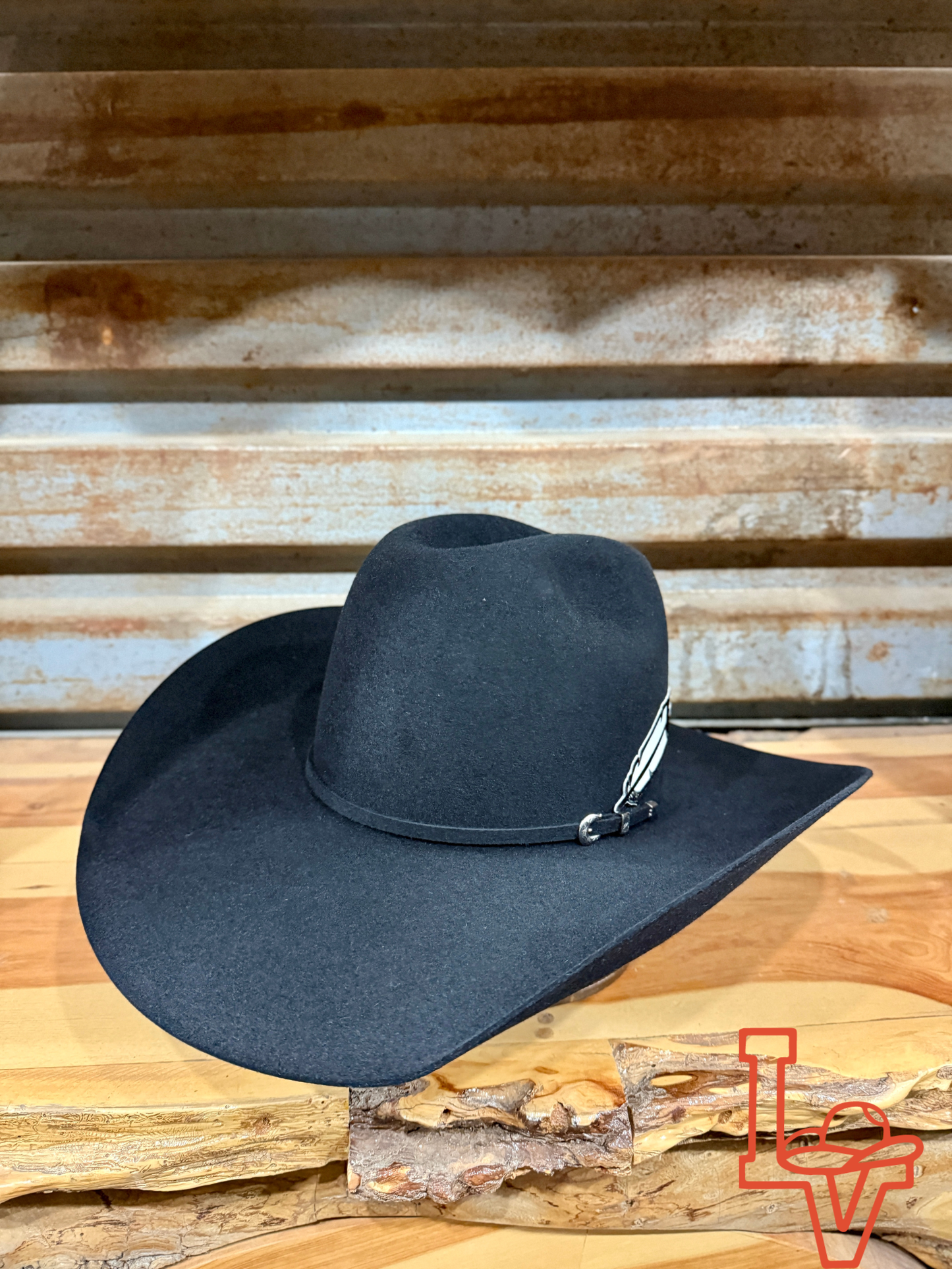 Rodeo King 10X Beaver Felt Hat Regular Crown Black