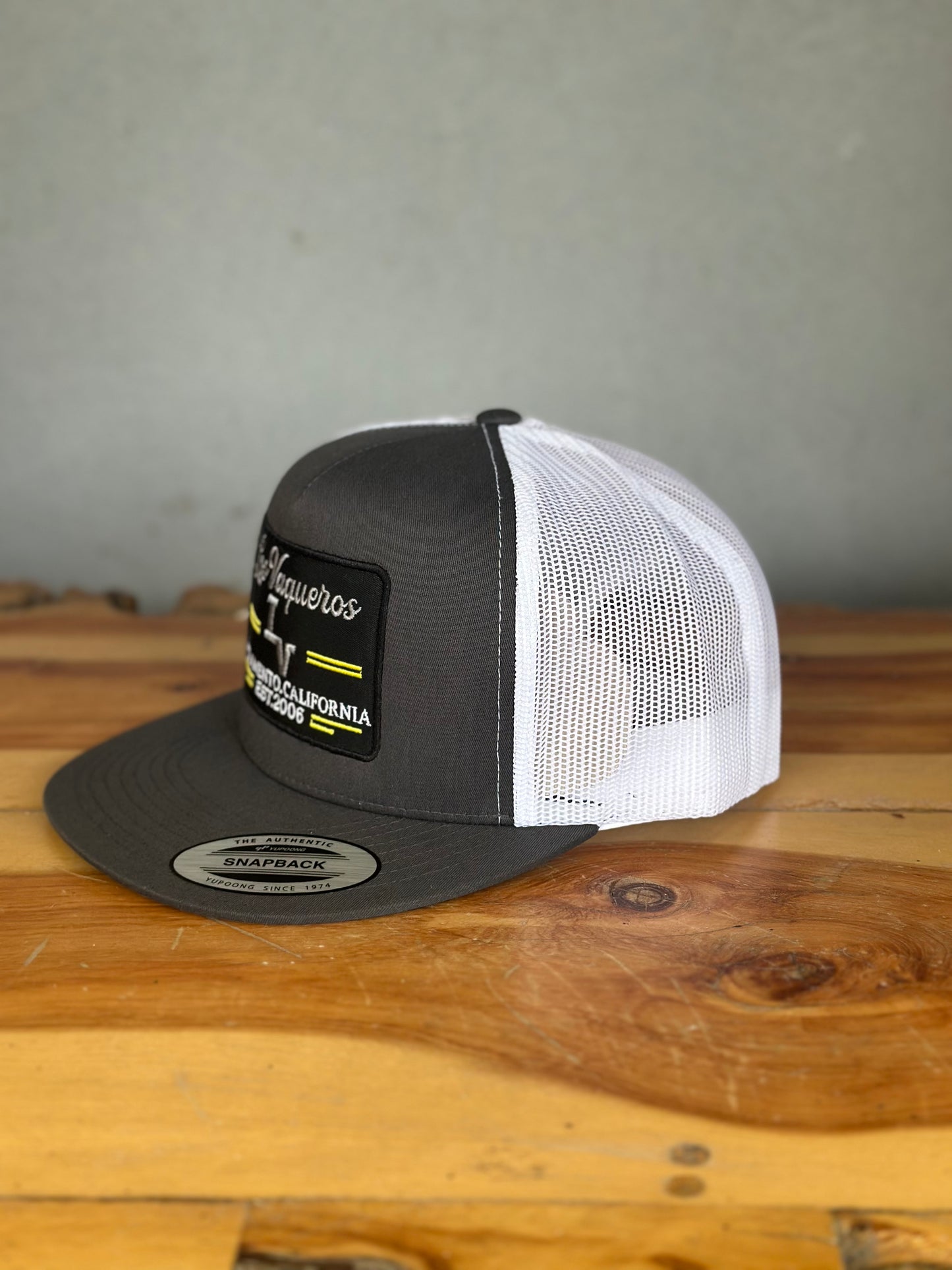 Los Vaqueros LV 06 Plate Patch Snapback Grey/White
