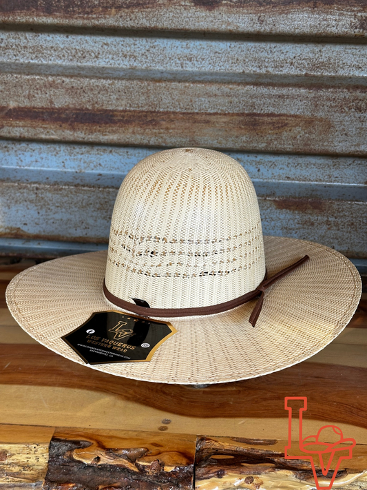 Los Vaqueros Kids Straw Hat Open Regular Crown Bangora Cuatro Vientos Yellow