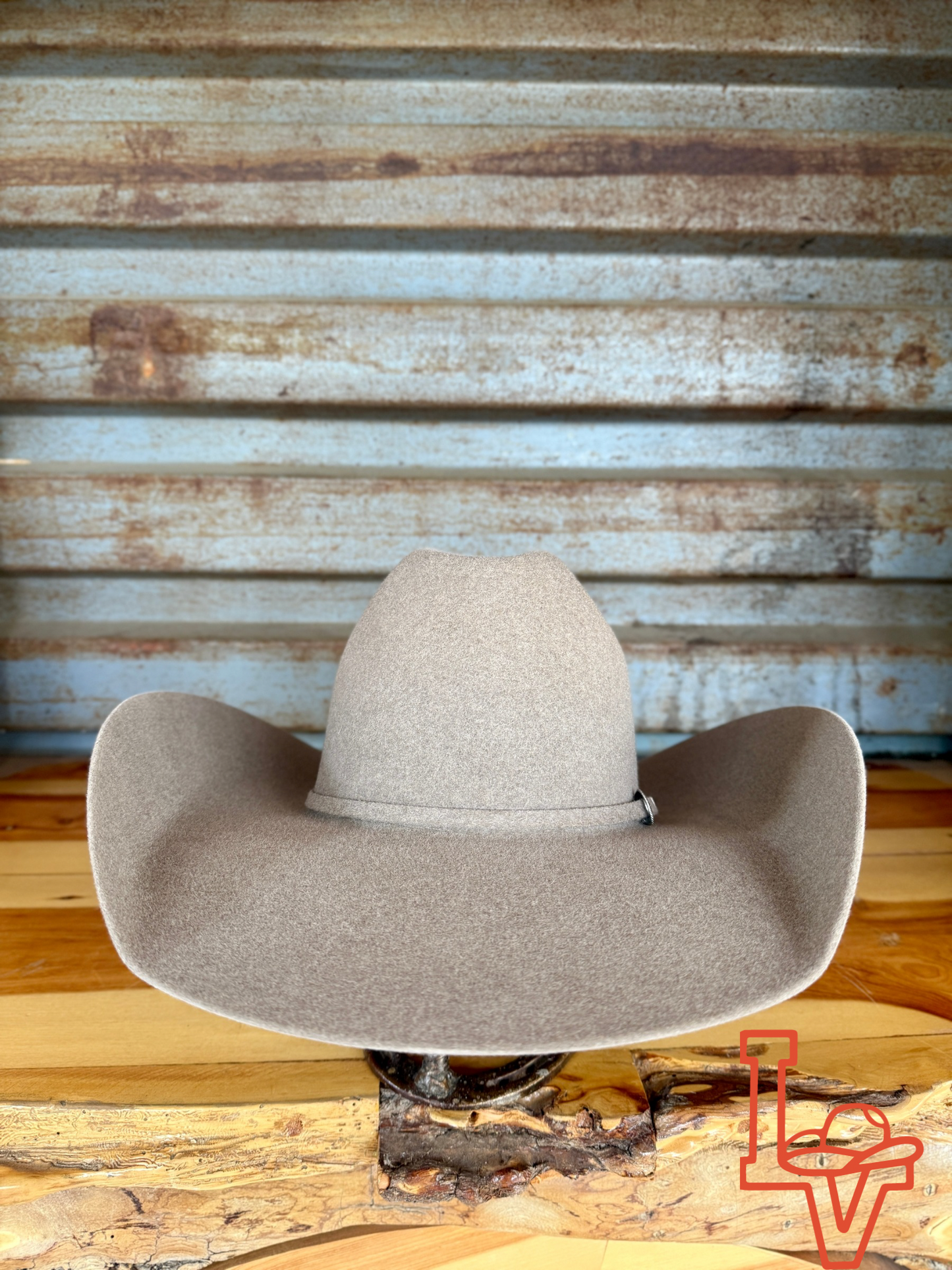 Tacchino 10X Beaver Fur Felt Hat 6" Regular Crown 4.5" Brim Natural