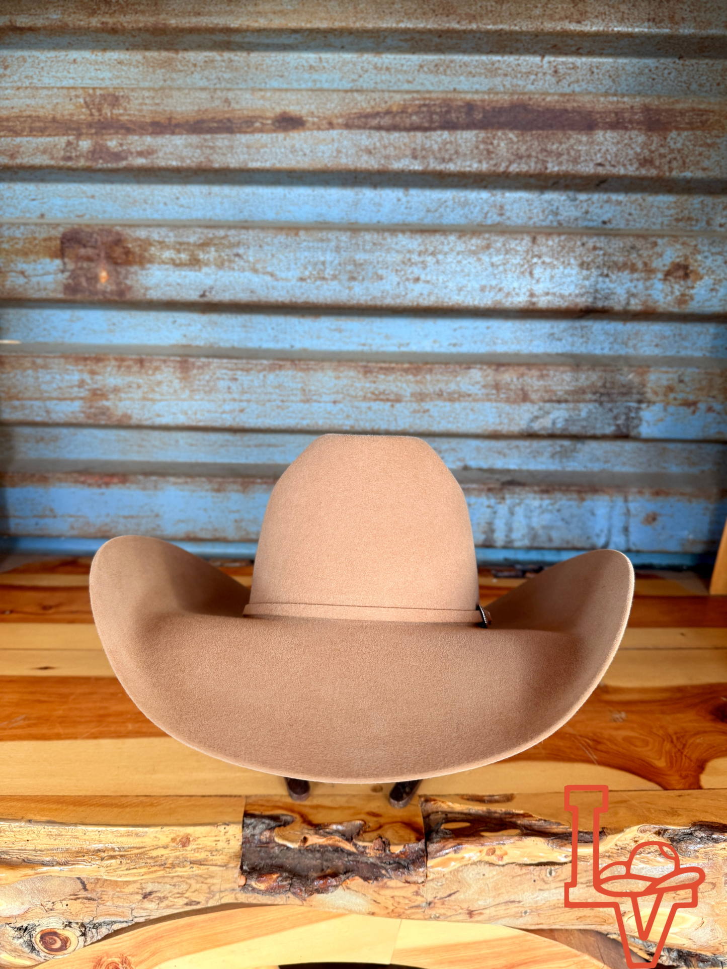 Tacchino 10X Beaver Fur Felt Hat 6" Regular Crown 4.25" Brim Camel