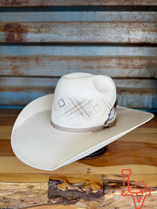 Resistol 20x Martel Cowboy Hat Straw Hat Regular Crown Natural/Tan