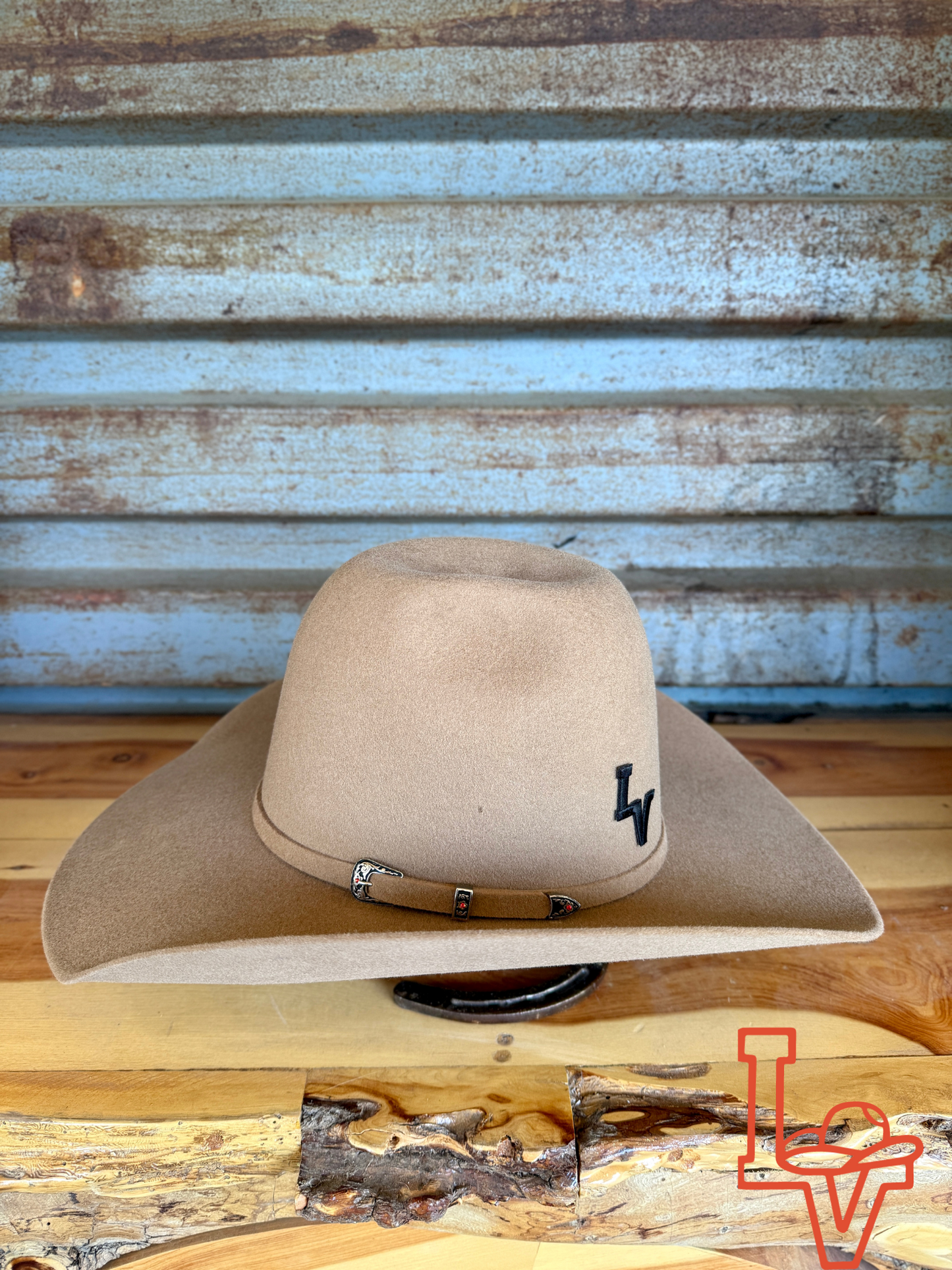 Los Vaqueros Wool Felt Hat Open Regular Crown Pecan