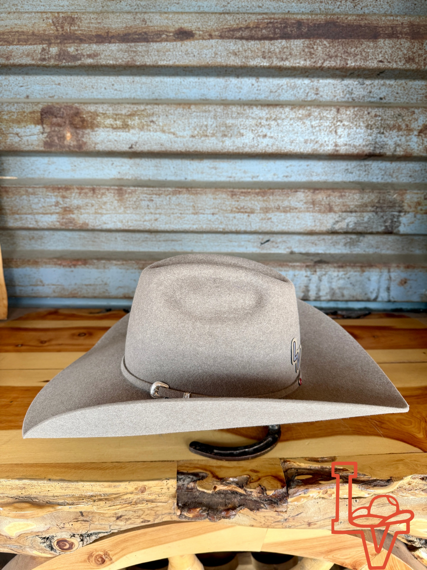 Tacchino 10X Beaver Fur Felt Hat 6" Regular Crown 4.5" Brim Natural