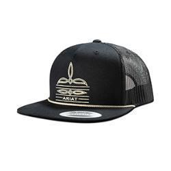 Ariat Cap Toe Bug Stitch Brim Rope Black