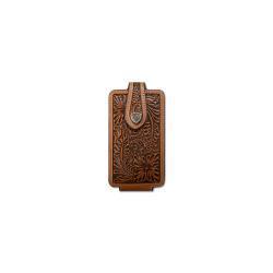 Ariat Cell Phone Case Floral Embossed Shield Natural