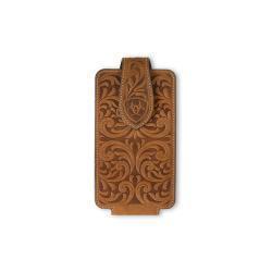 Ariat Cell Phone Case Scrolling Embossed Medium Brown