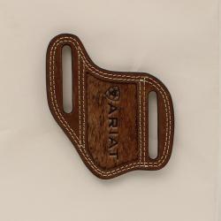Ariat Leather Pancake Knife Sheath Calf Hair Medium Brown
