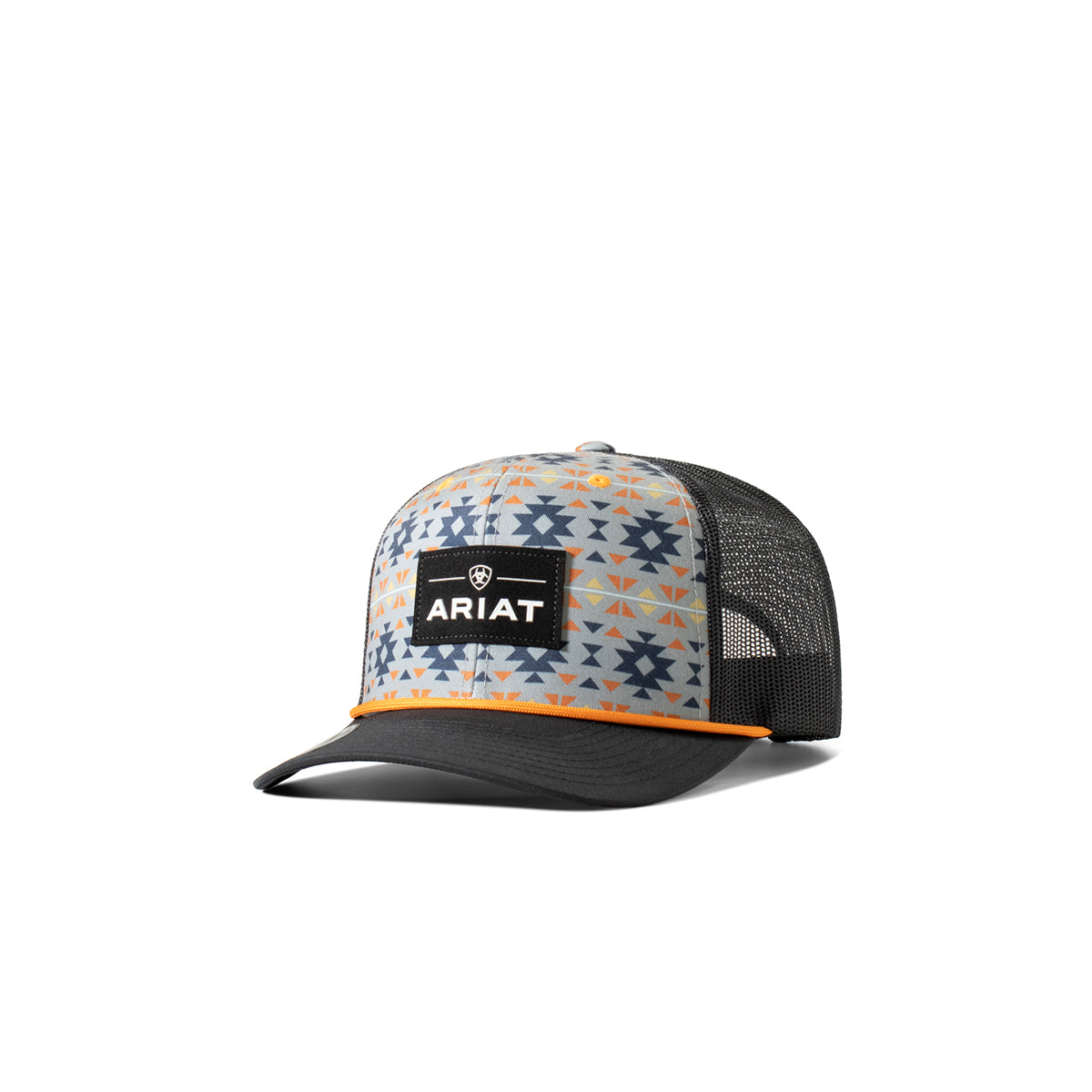 Ariat Mens Southwest Suede Patch Snapback Multi Colored