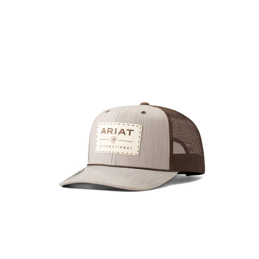 Ariat Mens Suede Patch Snapback Tan