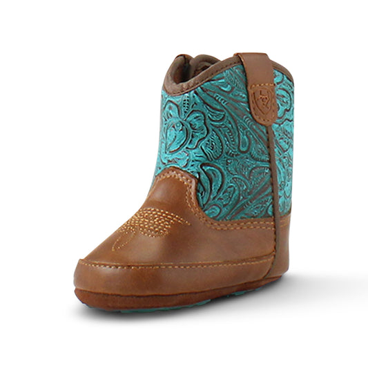 Ariat Round Up Style Lil’ Stompers Infant Boots Brown