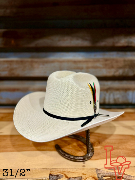 Stetson 10x Spartan 81 BK Eye W Straw Cowboy Hat Natural