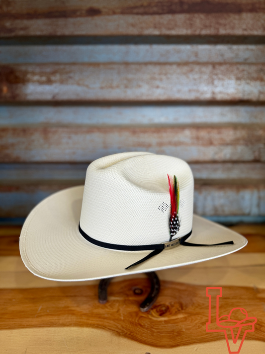 Los Vaqueros Fine Straw Hat Regular Crown 200X El Viejon White Estilo Sinaloa