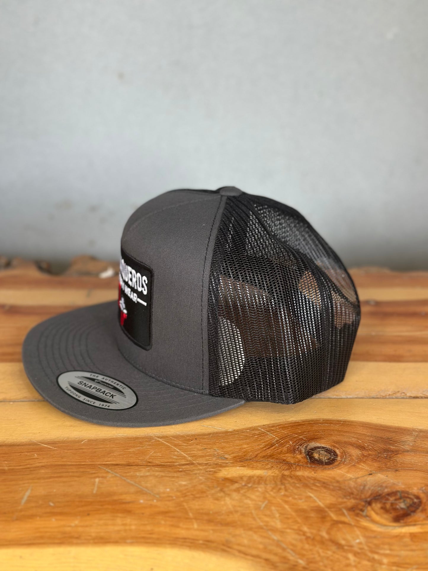Los Vaqueros LV Plate Patch Snapback Grey/Black