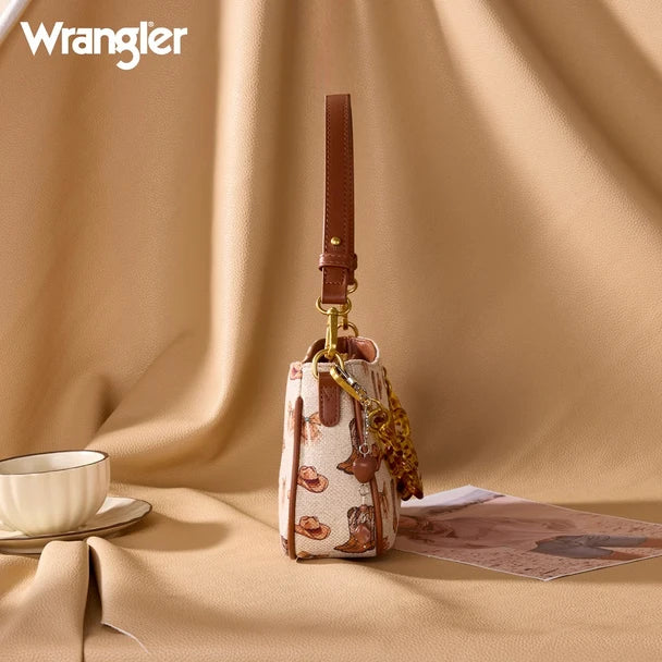 Wrangler Western Print Cowgirl Shoulder Bag