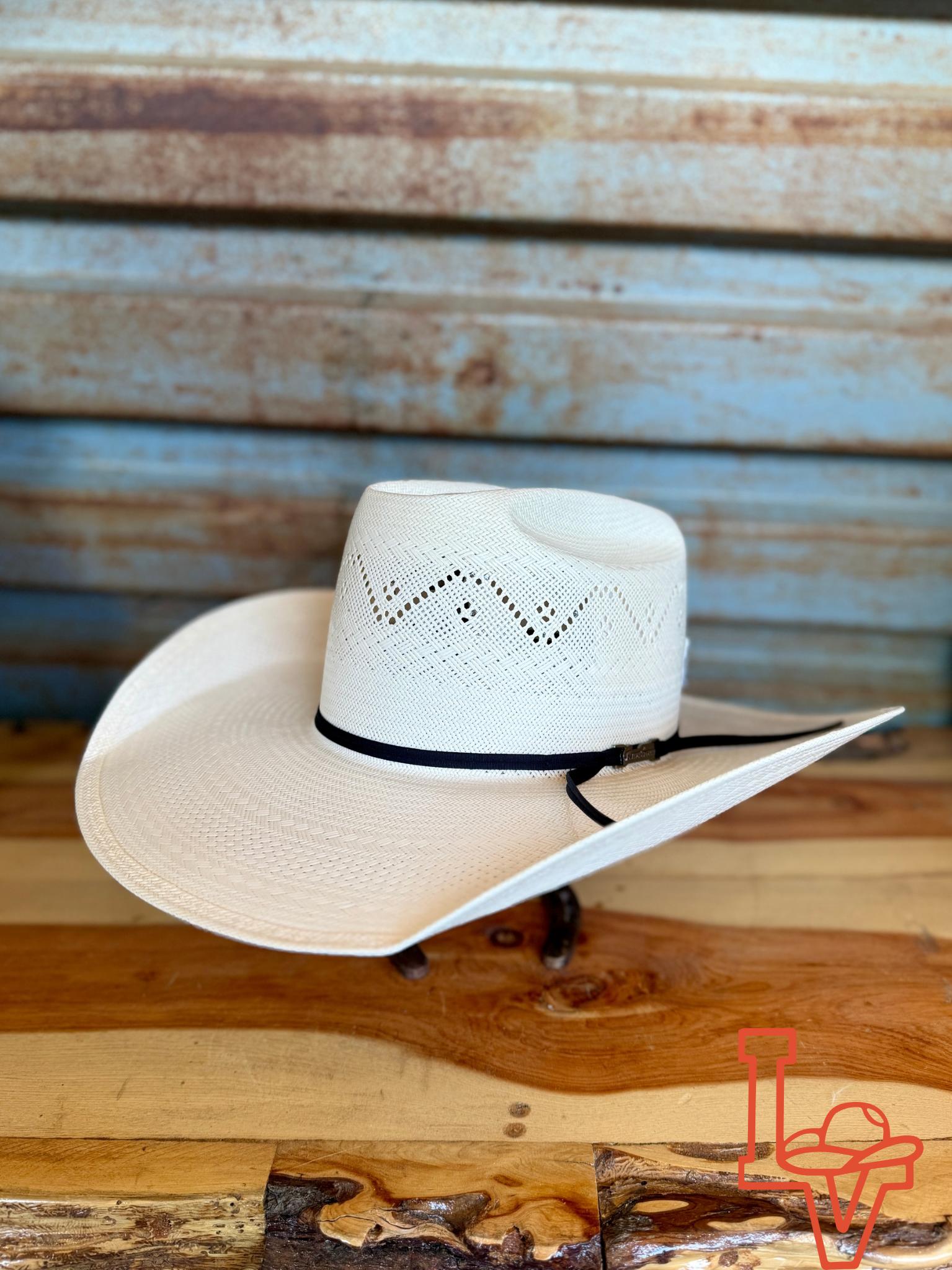 American Hat Company Straw Hat Regular Crown Mountain White – Los