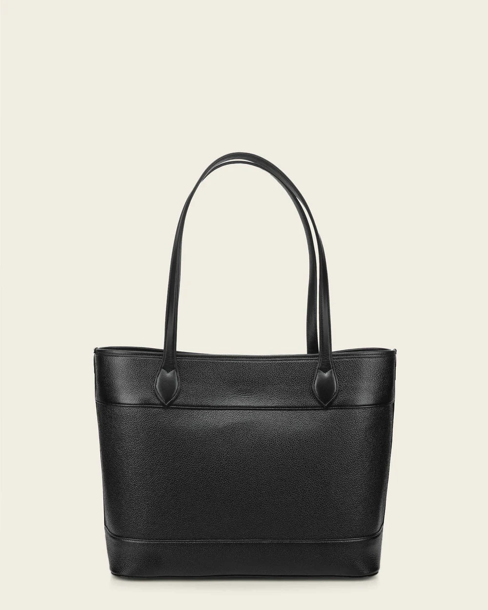 Cuadra Ladies Black Cowhide Embroidery Hand Bag