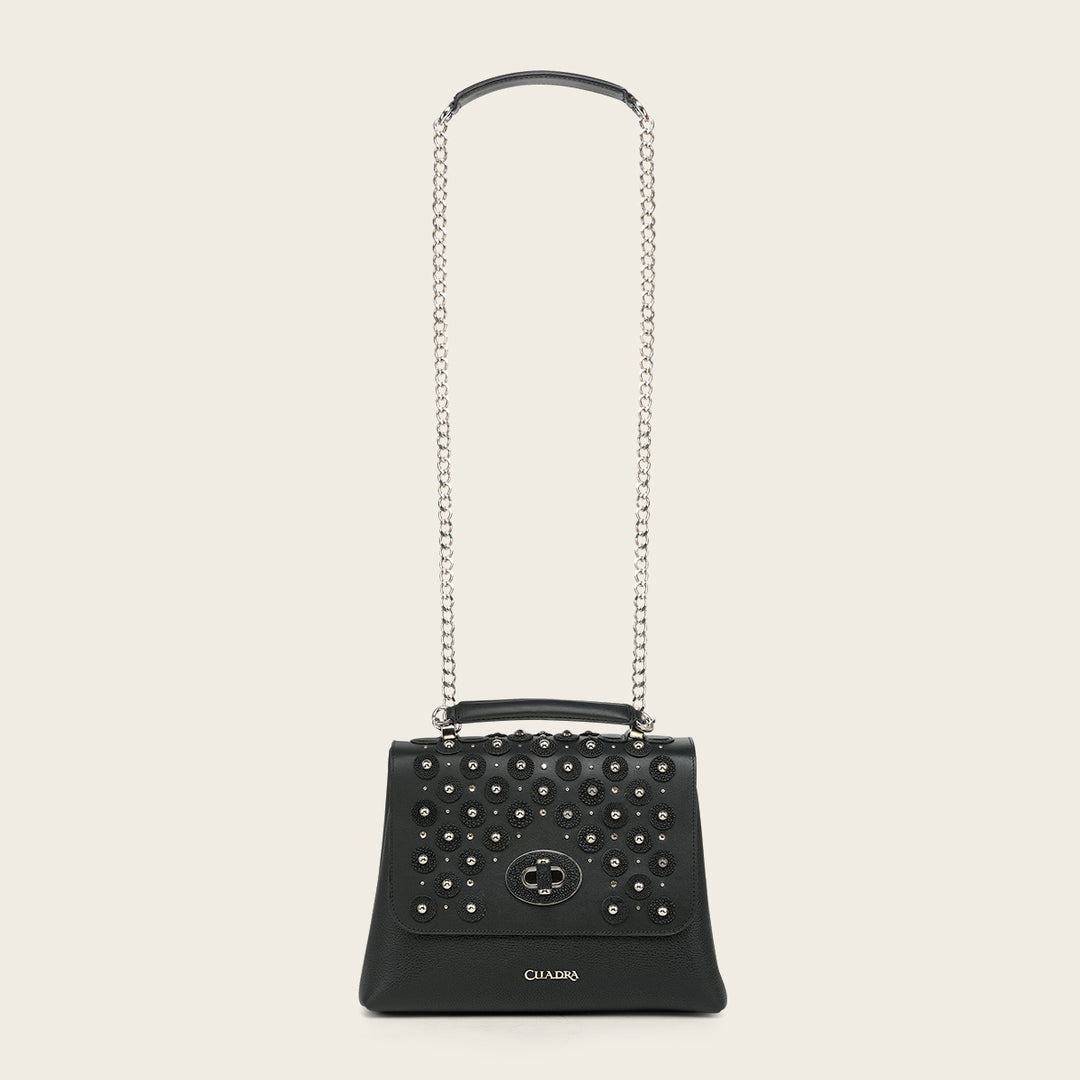 Cuadra Women's Black Bag Genuine Stingray Leather DU855