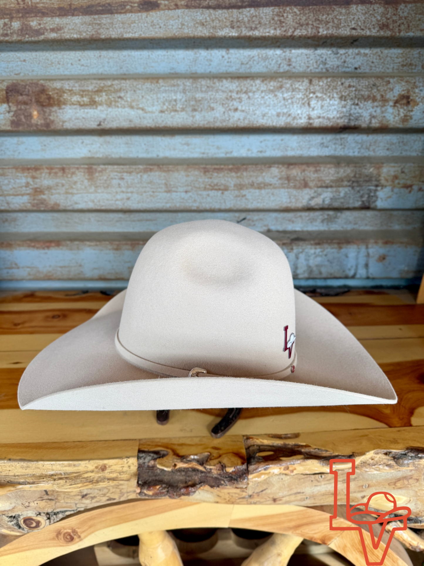 Tacchino 10X Beaver Fur Felt Hat 6" Regular Crown 4.25" Brim Silverbelly