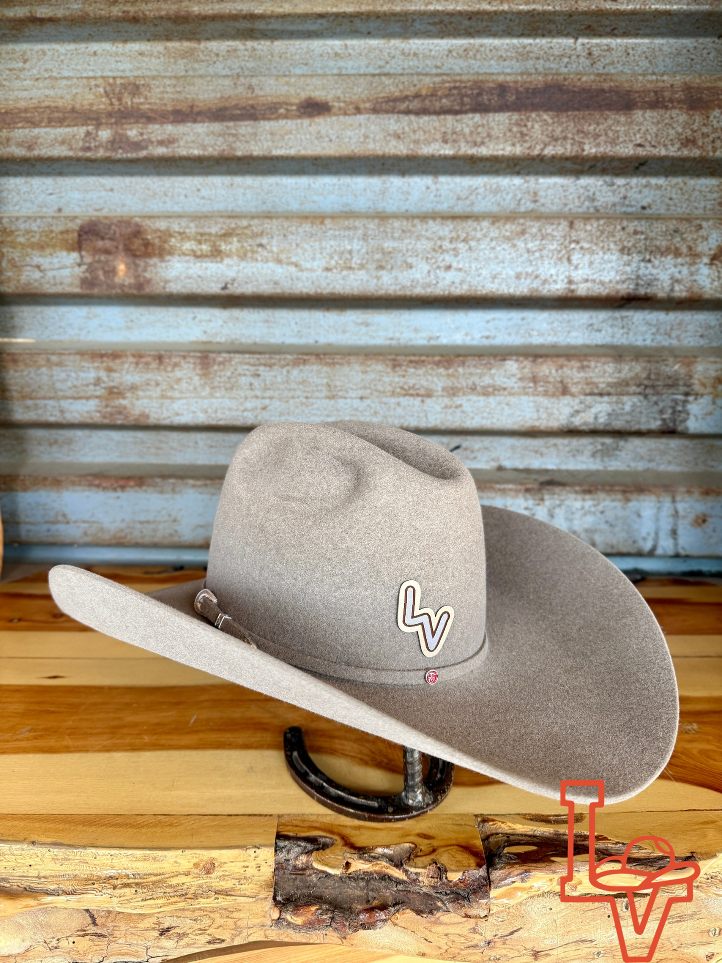 Tacchino 10X Beaver Fur Felt Hat 6" Regular Crown 4.5" Brim Natural