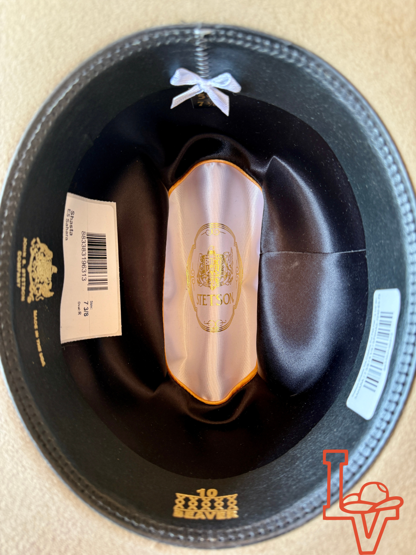 Stetson Shasta 10x Cowboy Fur Felt Hat - 4 1/4" Brim Western Regular Crown Sahara