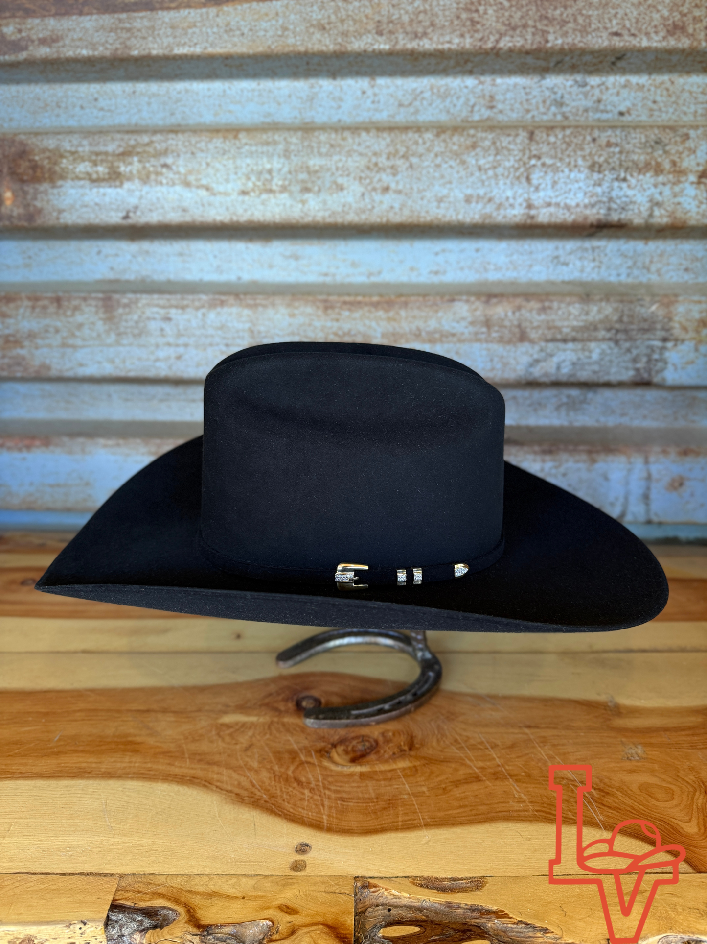Stetson Diamante 1000x Premier Cowboy Fur Felt Hat Western Copa Regular Crown Black