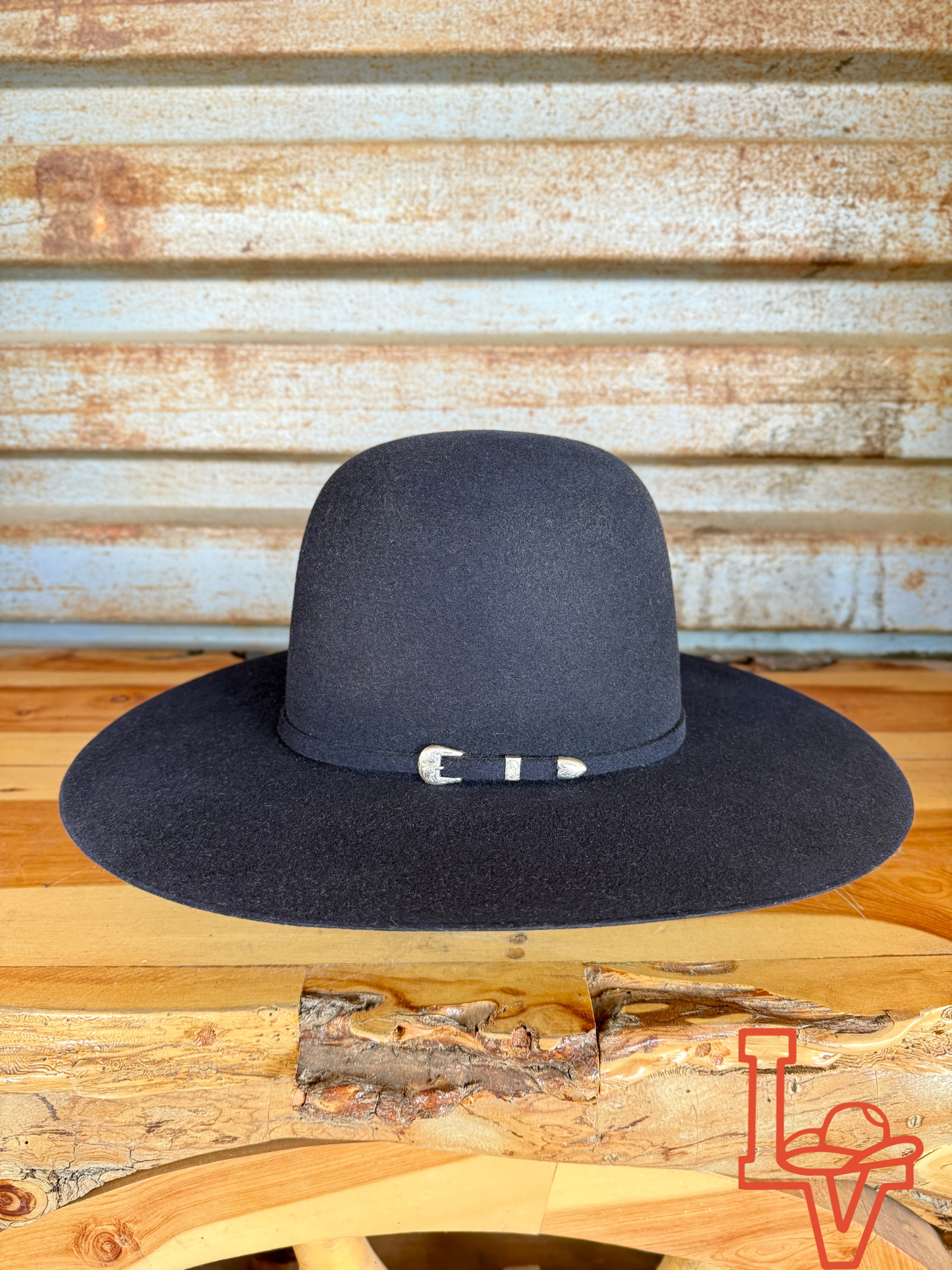 Resistol 6x Midnight Cowboy Hat Fur Felt Hat Regular Crown Navy