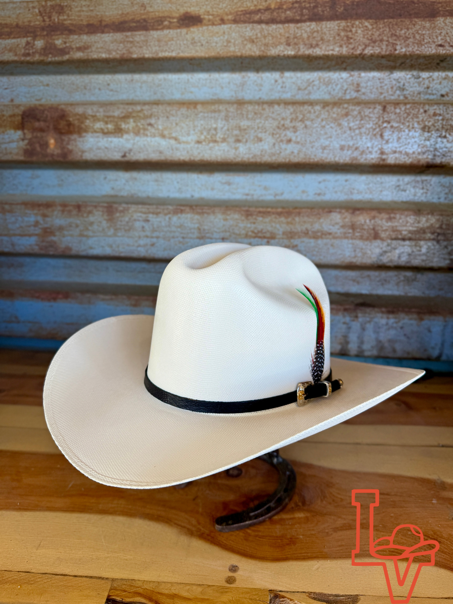 Laredo Fine Straw Hat "Fino" Regular Crown Copa Regular 5,000x Estilo Sinaloa Blanco